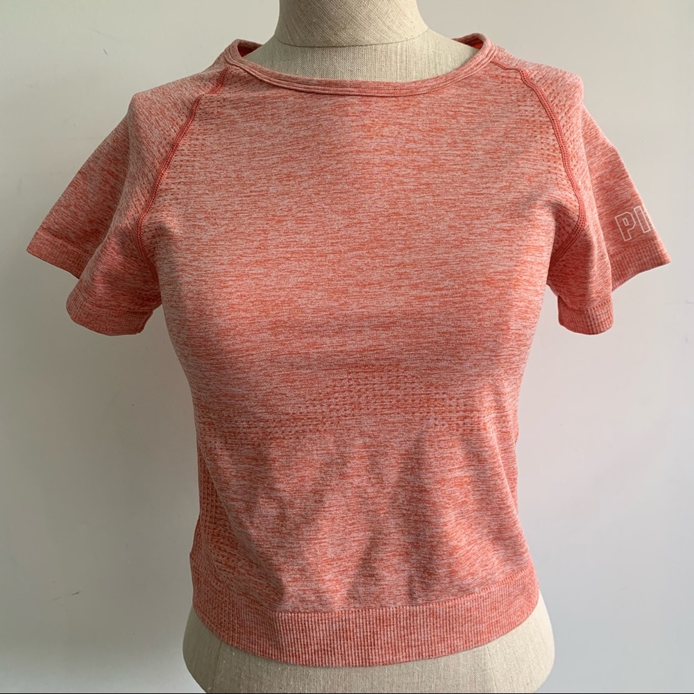 Pink Victoria’s Secret crop top t shirt workout sport Nwt